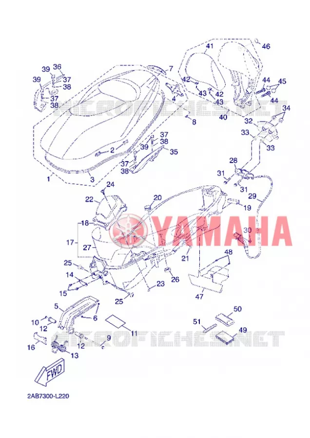 SELLE Yamaha SCOOTER 125 2012 XMAX  YP125R