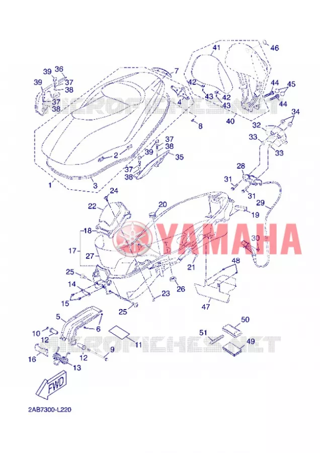 SELLE Yamaha SCOOTER 125 2012 XMAX  YP125R