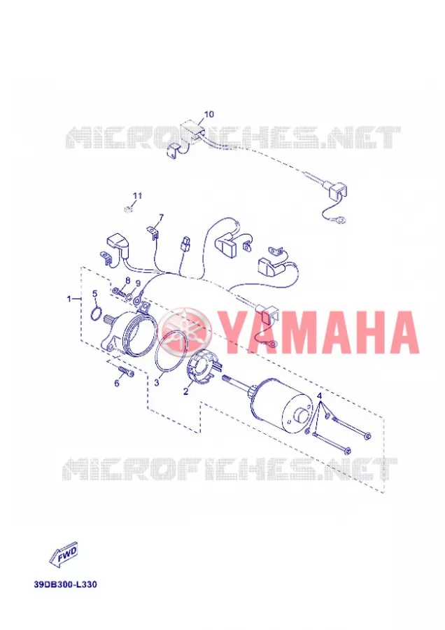 STARTMOTOR Yamaha SCOOTER 125 2012 XMAX  YP125R X-MAX 125