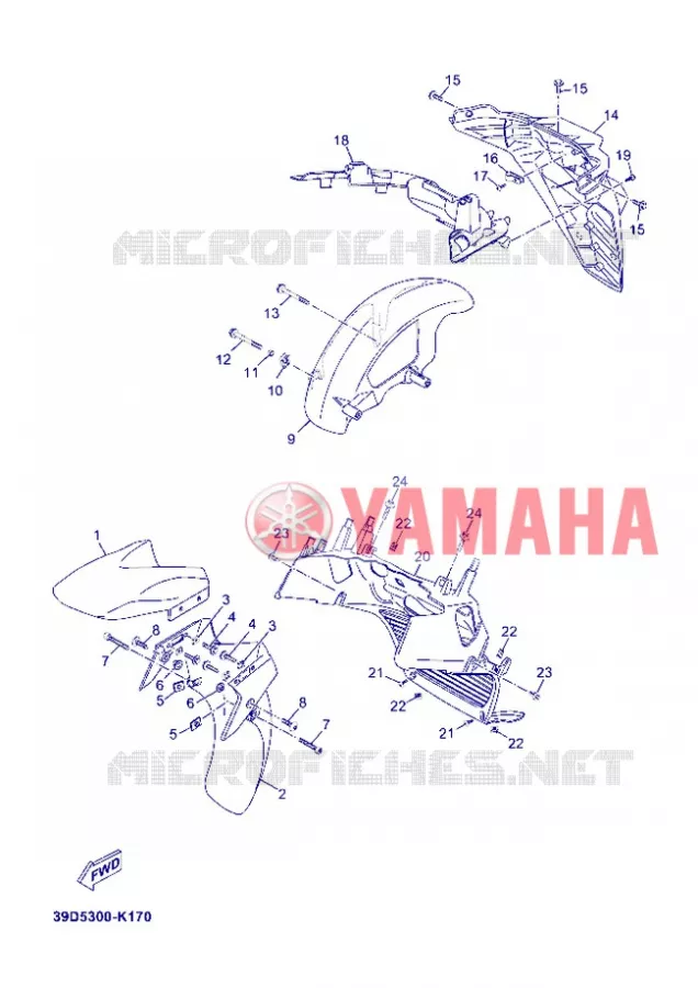 SPATBORD Yamaha SCOOTER 125 2012 XMAX  YP125R X-MAX 125