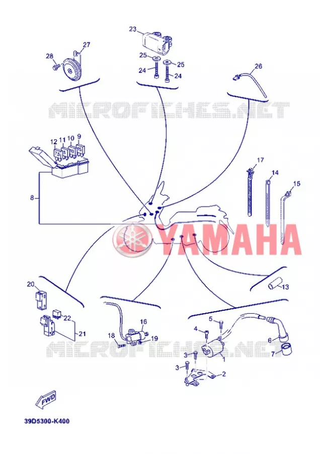 ELECTRISCH 2 Yamaha SCOOTER 125 2012 XMAX SPORT  YP125R X-MAX 125 SPORT
