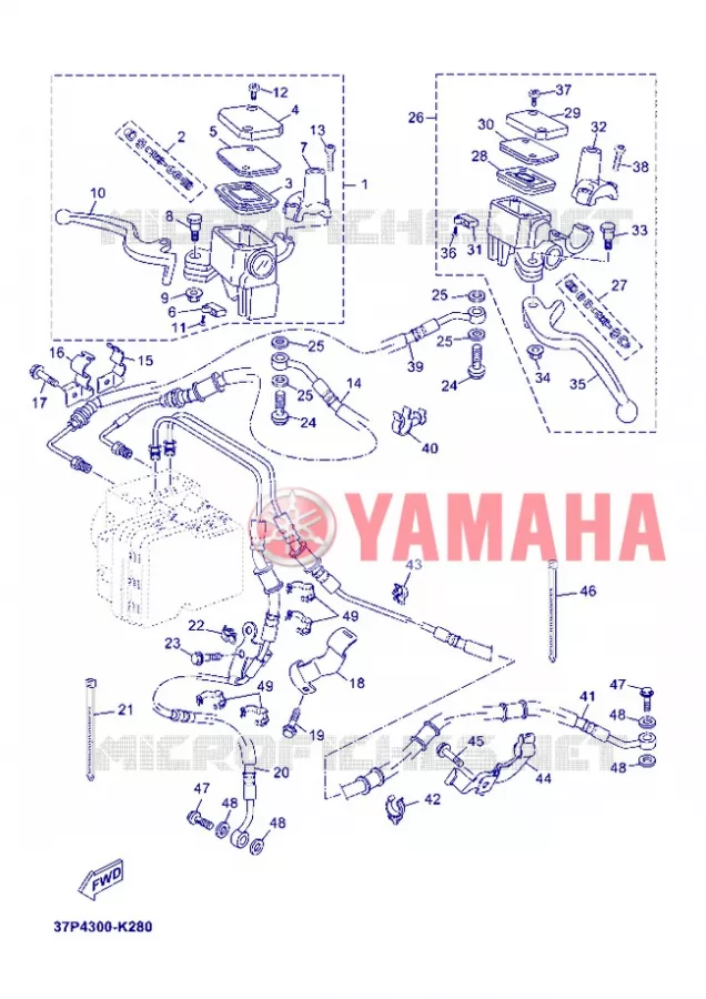 REMPOMP VOOR Yamaha SCOOTER 125 2012 XMAX ABS  YP125RA