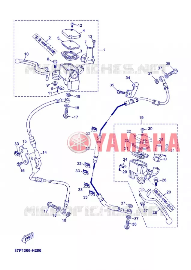 REMPOMP VOOR Yamaha SCOOTER 250 2012 XMAX  YP250R