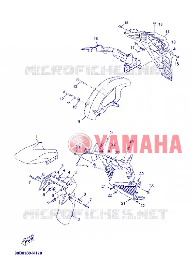SPATBORD Yamaha SCOOTER 250 2012 XMAX  YP250R