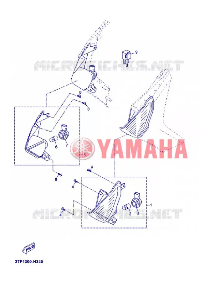 KNIPPERLICHT Yamaha SCOOTER 250 2012 XMAX  YP250R X-MAX 250