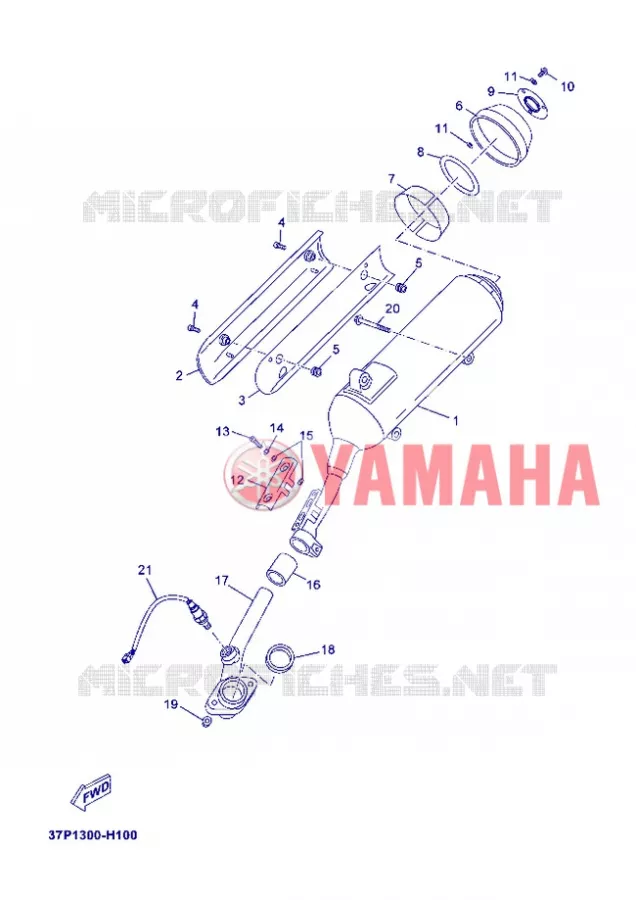 UITLAAT Yamaha SCOOTER 250 2012 XMAX SPORT  YP250R X-MAX 250 SPORT