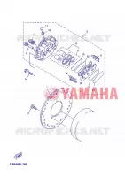 REMKLAUW ACHTER voor Yamaha YP250R 2012