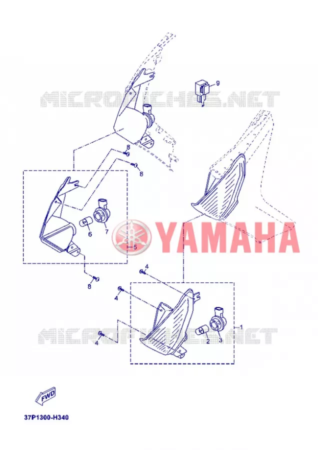 KNIPPERLICHT Yamaha SCOOTER 250 2012 SKYCRUISER  YP250R SKYCRUISER 250