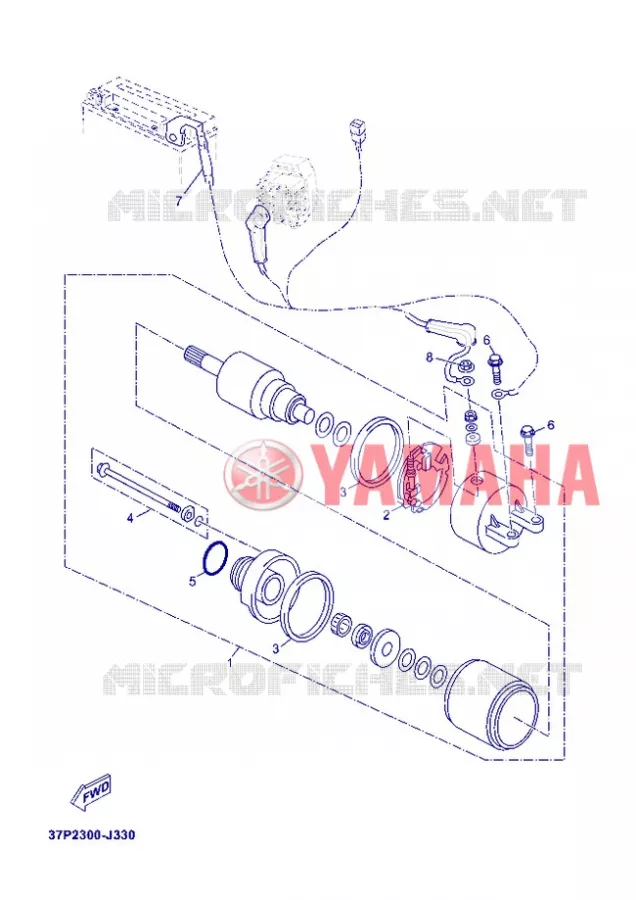 STARTMOTOR Yamaha SCOOTER 250 2012 XMAX ABS  YP250RA