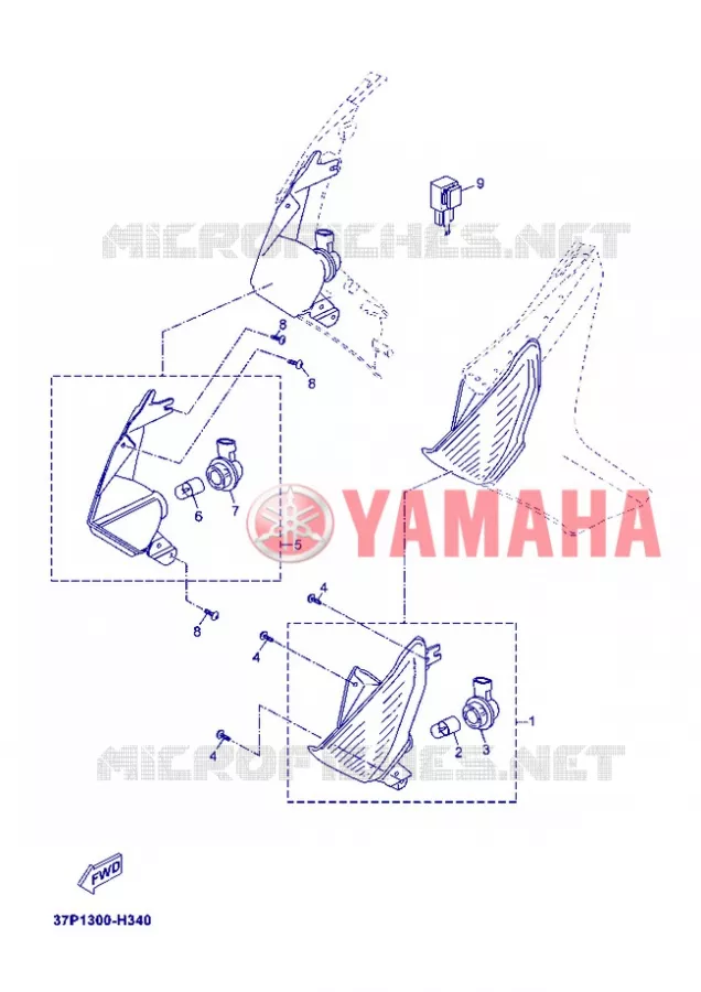 KNIPPERLICHT Yamaha SCOOTER 250 2012 XMAX ABS  YP250RA