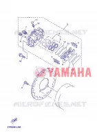 REMKLAUW ACHTER voor Yamaha YP250RA  2012