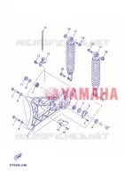 ACHTERBRUG / SCHOKBREKER voor Yamaha YP250RA  2012