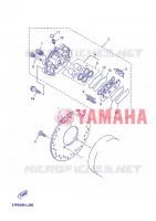 REMKLAUW ACHTER voor Yamaha YP250RA  2012