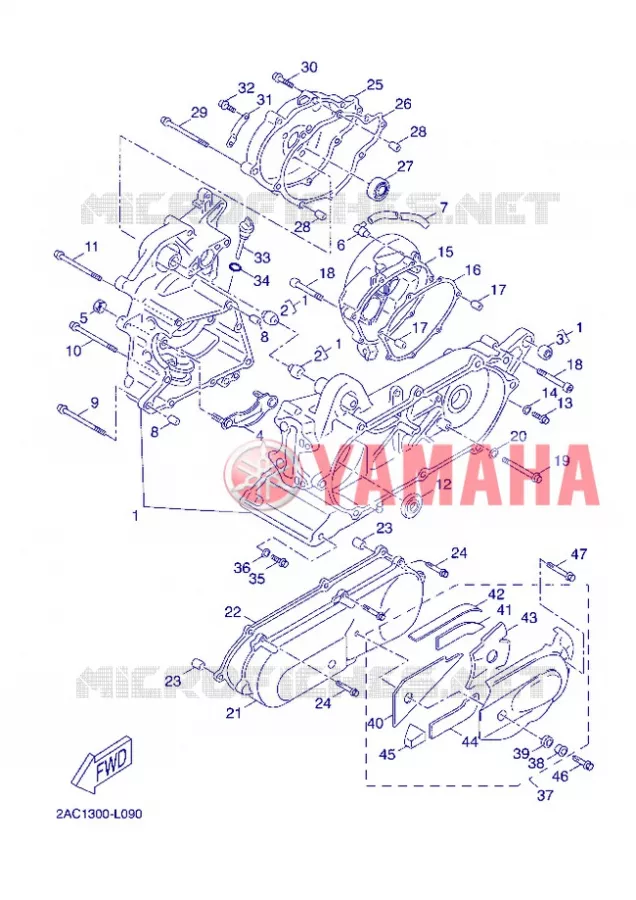 CARTERDELEN Yamaha SCOOTER 50 2012 NEOS 4T UBS  YN50FU