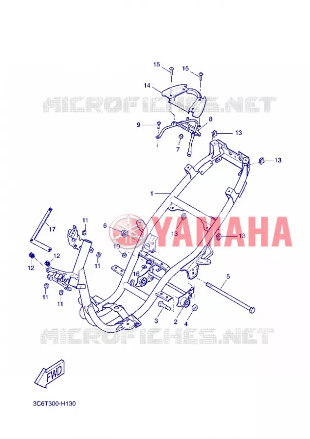 FRAME Yamaha SCOOTER 50 2012 NITRO  YQ50 NITRO