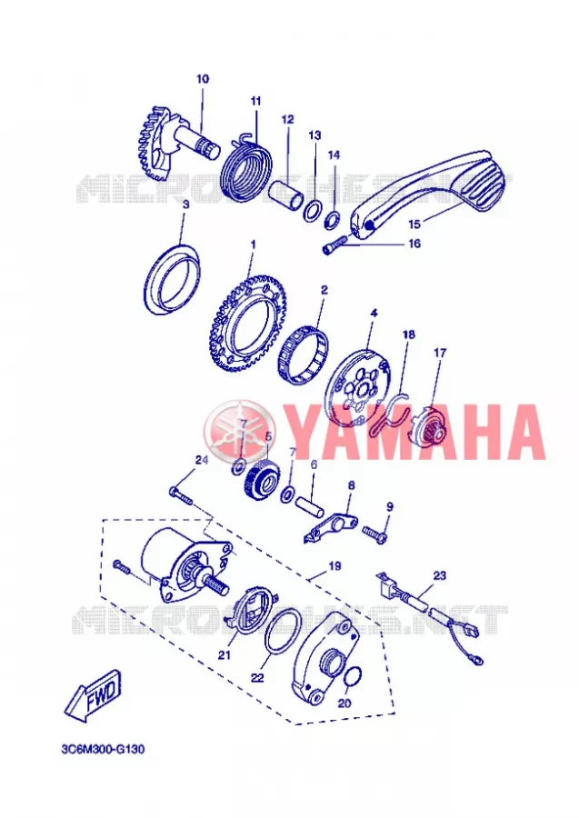 STARTMOTOR Yamaha SCOOTER 50 2012 NITRO  YQ50 NITRO