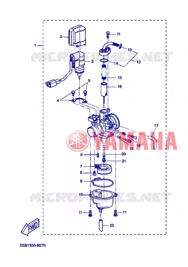 CARBURATEUR  Yamaha SCOOTER 50 2012 NITRO  YQ50