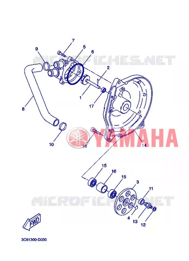 WATERPOMP / SLANGEN Yamaha SCOOTER 50 2012 NITRO  YQ50