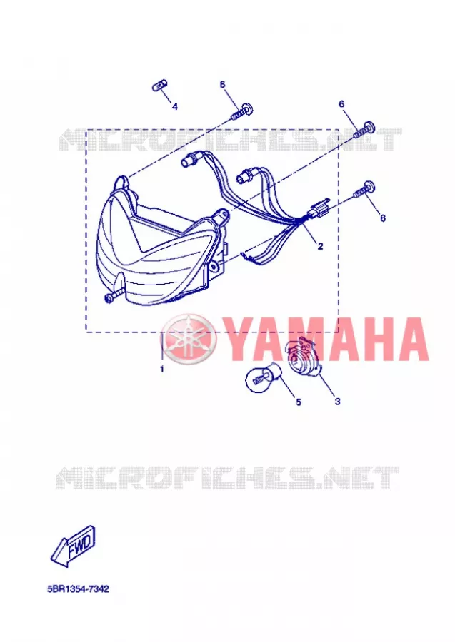 KOPLAMP Yamaha SCOOTER 50 2012 NITRO  YQ50