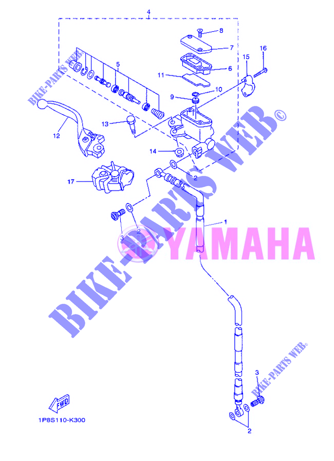 REMPOMP VOOR voor Yamaha YZ125 2012