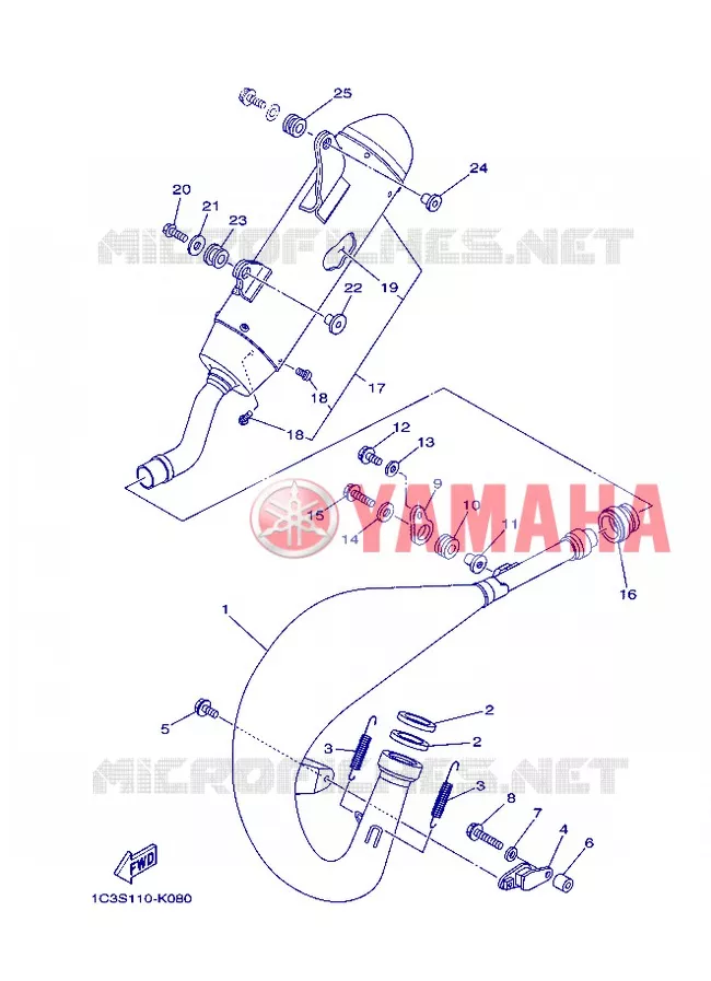 UITLAAT Yamaha MOTO 125 2012 YZ  YZ125