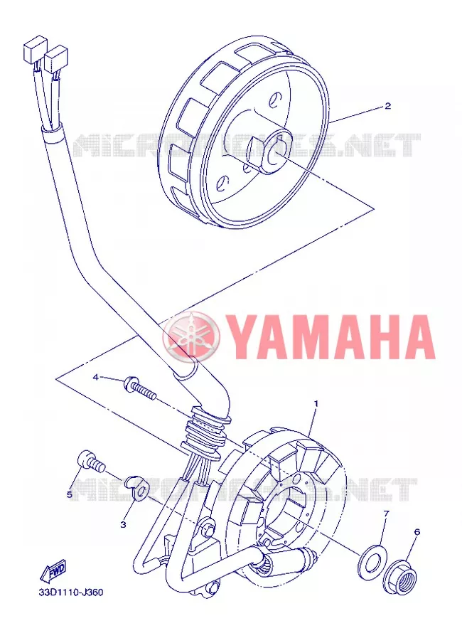 DYNAMO Yamaha MOTO 450 2012 YZF  YZ450F