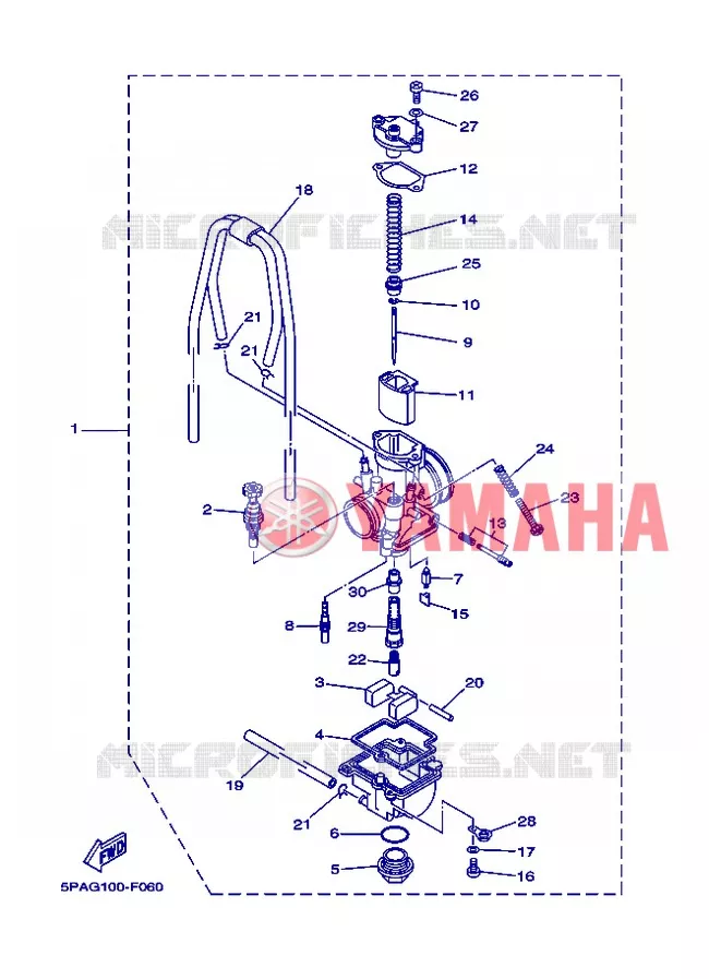 CARBURATEUR  Yamaha MOTO 85 2012 YZ  YZ85