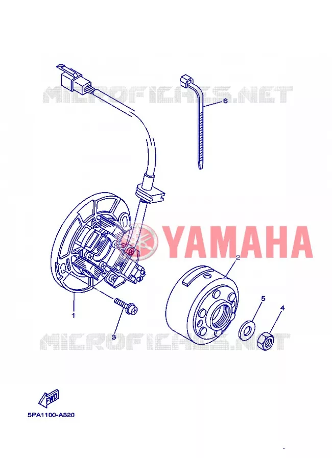 DYNAMO Yamaha MOTO 85 2012 YZ  YZ85