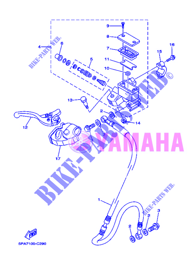 REMPOMP VOOR voor Yamaha YZ85 2012