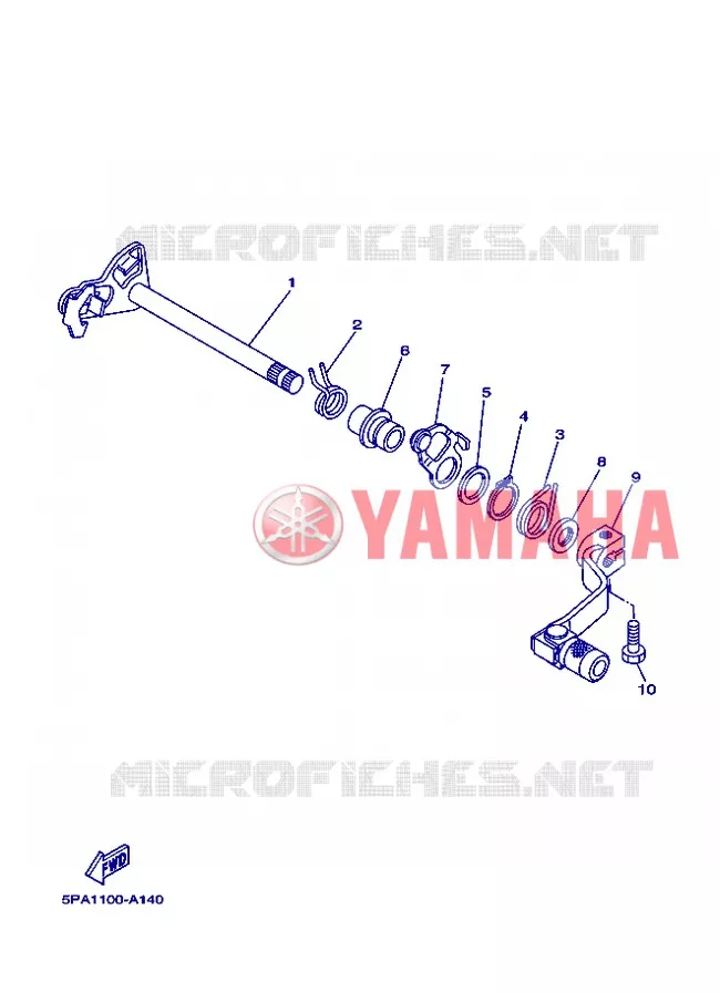 SCHAKEL STANG / PEDAAL Yamaha MOTO 85 2012 YZ  YZ85