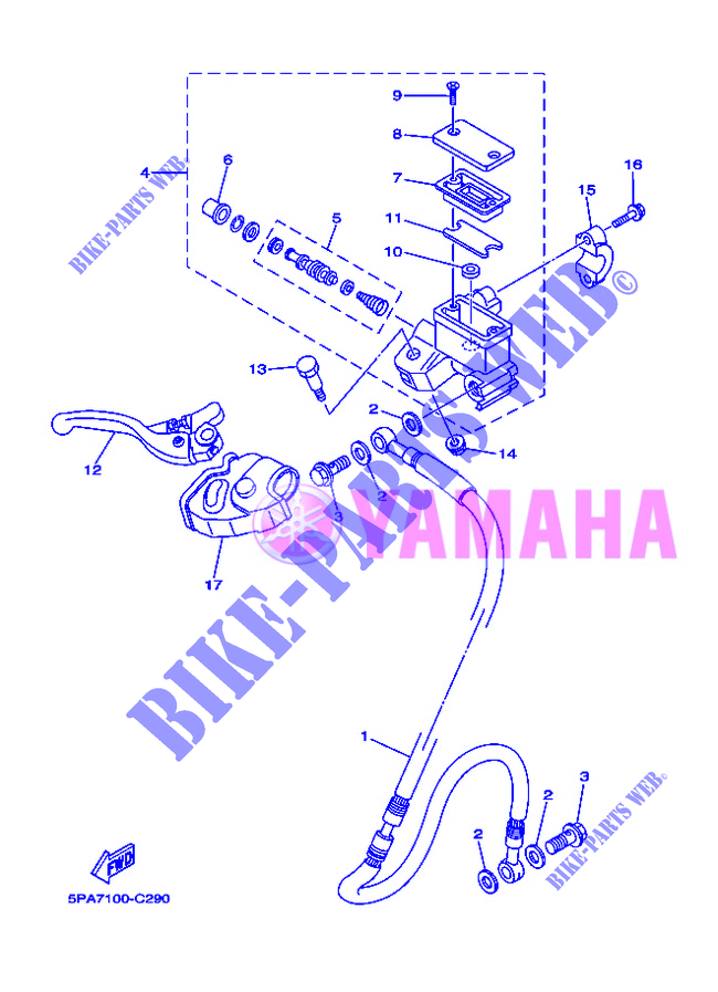 REMPOMP VOOR voor Yamaha YZ85LW 2012