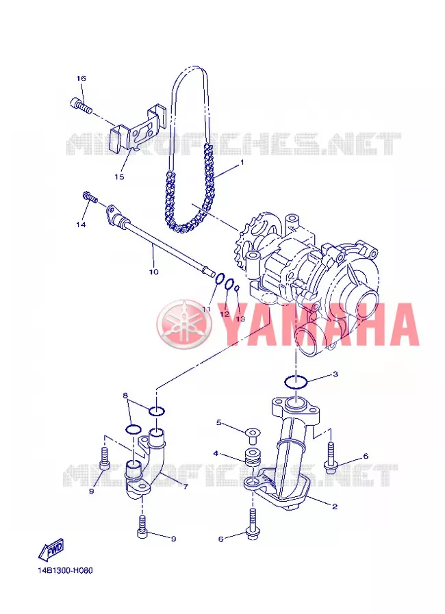 OLIEPOMP Yamaha MOTO 1000 2012 R1  YZF-R1