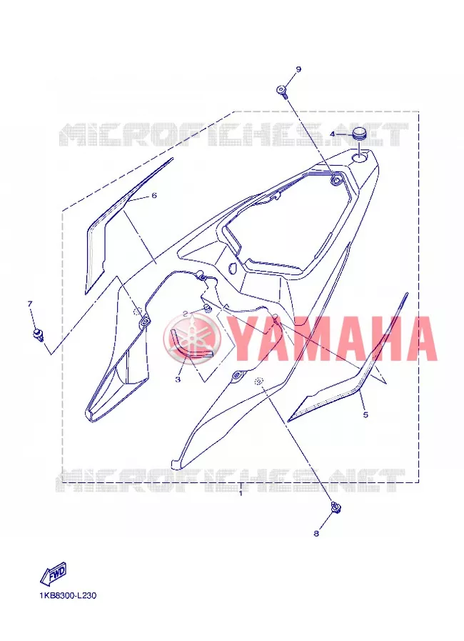 ZIJKUIPDEEL Yamaha MOTO 1000 2012 R1  YZF-R1