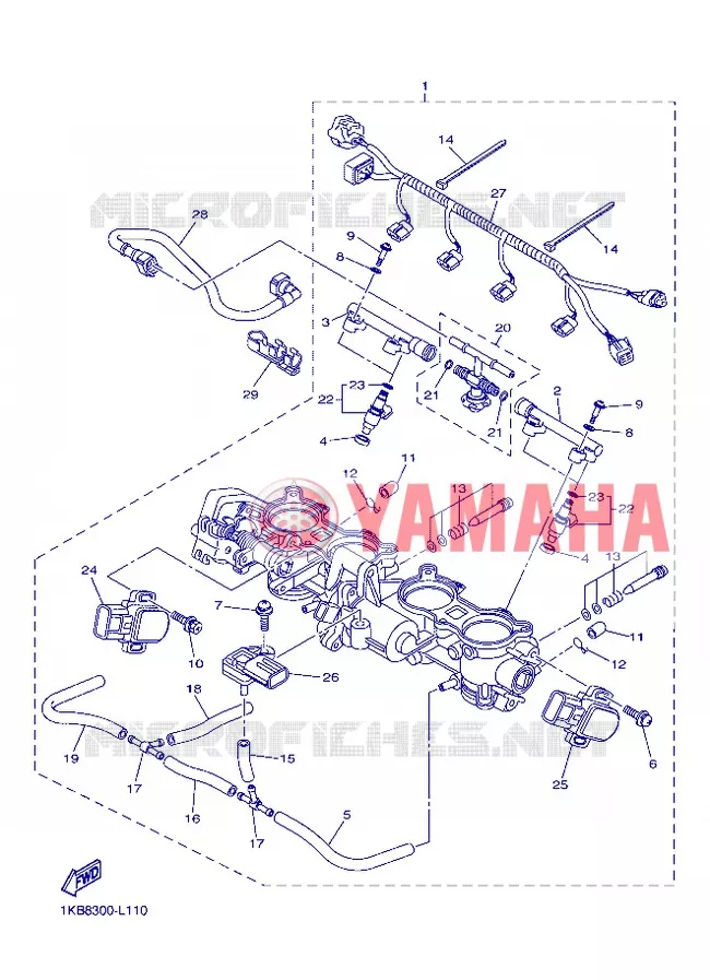 INLAAT 2 Yamaha MOTO 1000 2012 R1  YZF-R1