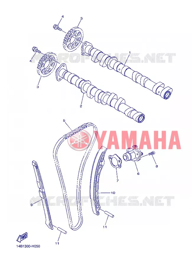 NOKKENAS / KETTING Yamaha MOTO 1000 2012 R1  YZF-R1