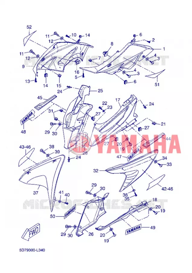 KAP 1 Yamaha MOTO 125 2012 R125  YZF-R125