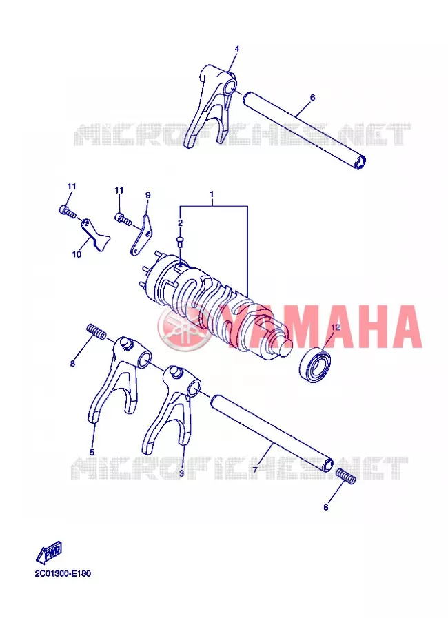 SCHAKELWALS Yamaha MOTO 600 2012 R6  YZF-R6