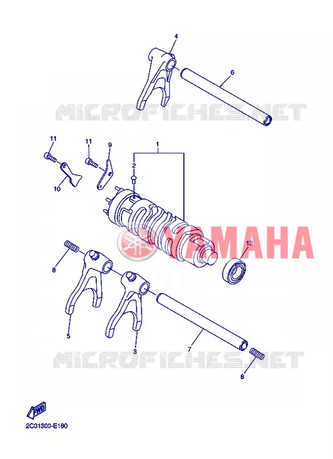 SCHAKELWALS Yamaha MOTO 600 2012 R6  YZF-R6