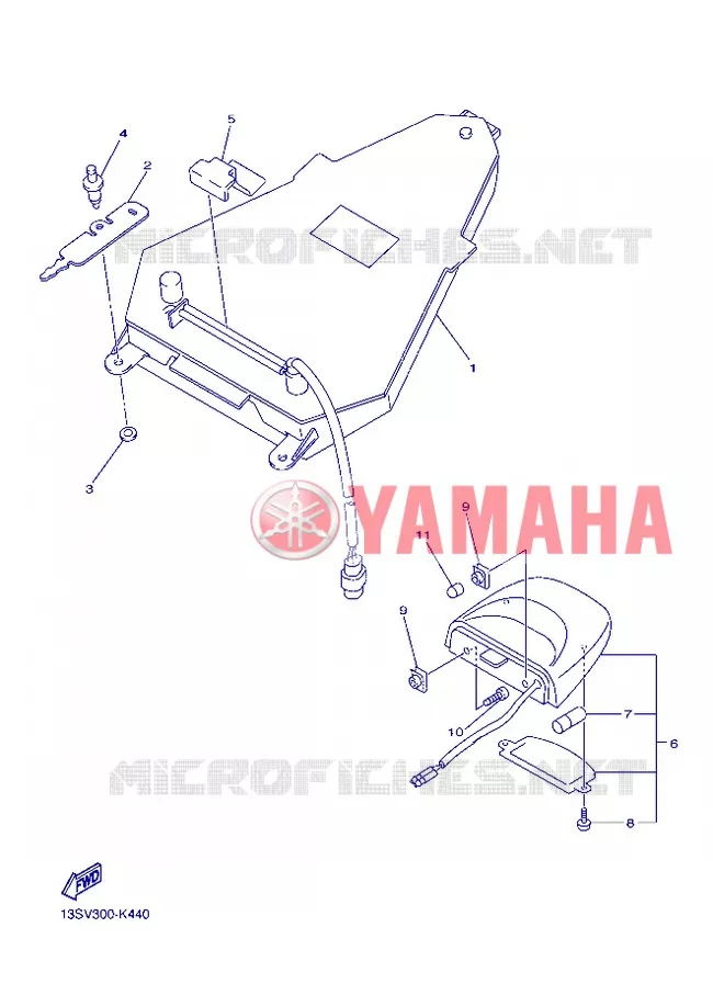 ACHTERLICHT Yamaha MOTO 600 2012 R6  YZF-R6