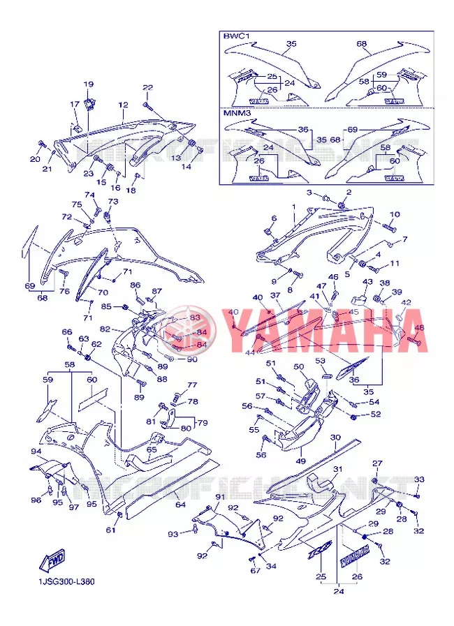 KUIP 2 Yamaha MOTO 600 2012 R6  YZF-R6