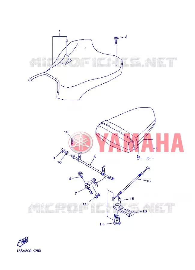 SELLE Yamaha MOTO 600 2012 R6  YZF-R6