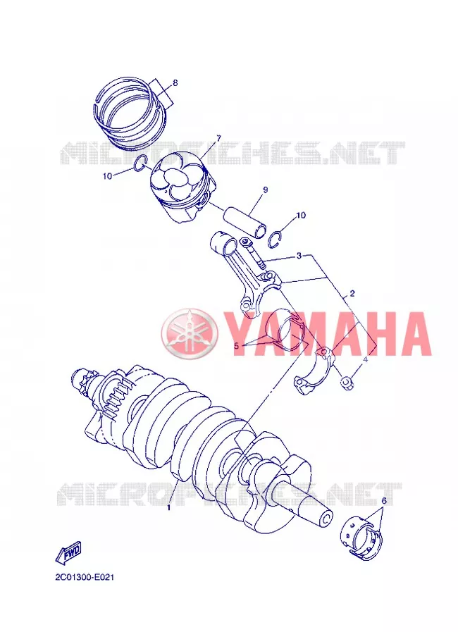 KRUKAS / ZUIGER Yamaha MOTO 600 2012 R6  YZF-R6