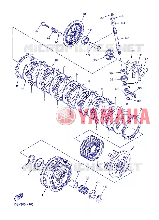 STARTMOTOR KOPPELINGS Yamaha MOTO 600 2012 R6  YZF-R6