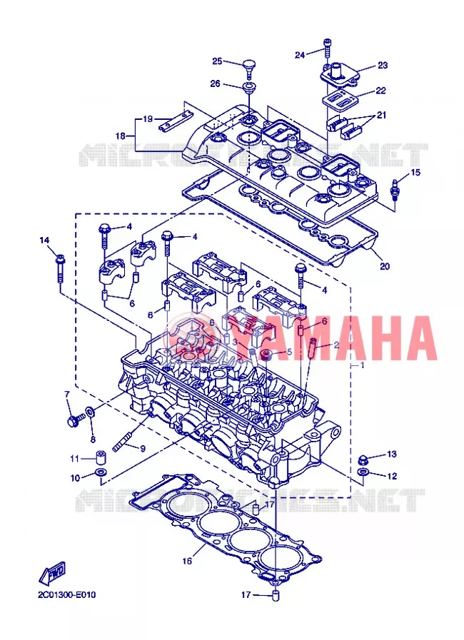 CILINDER Yamaha MOTO 600 2012 R6  YZF-R6