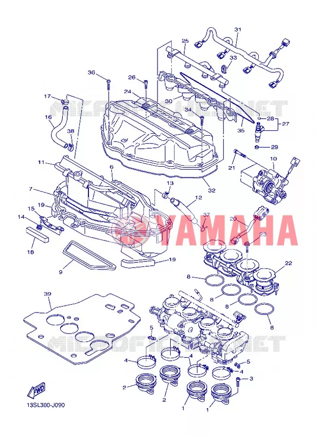 INLAAT Yamaha MOTO 600 2012 R6  YZF-R6