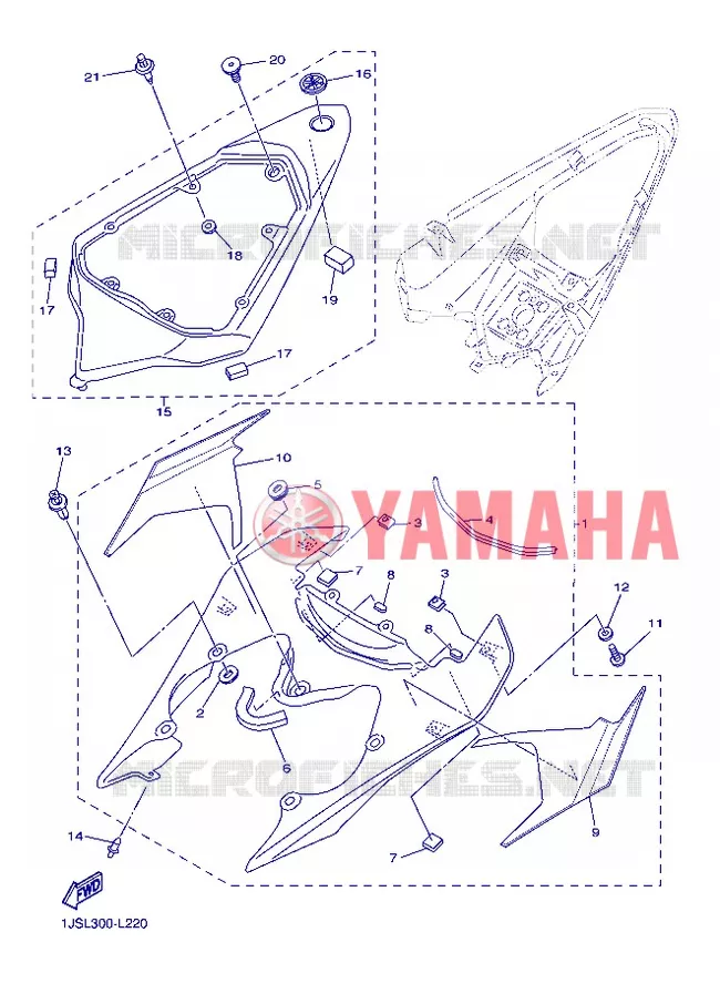 ZIJKUIPDEEL Yamaha MOTO 600 2012 R6  YZF-R6