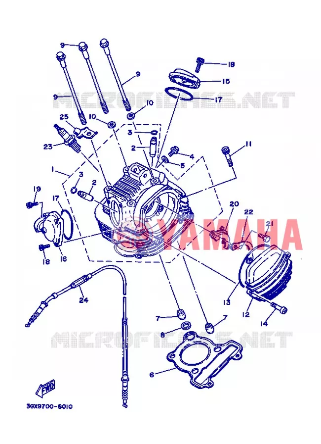 CILINDERKOP Yamaha MOTO 200 2013 AG  AG200FE