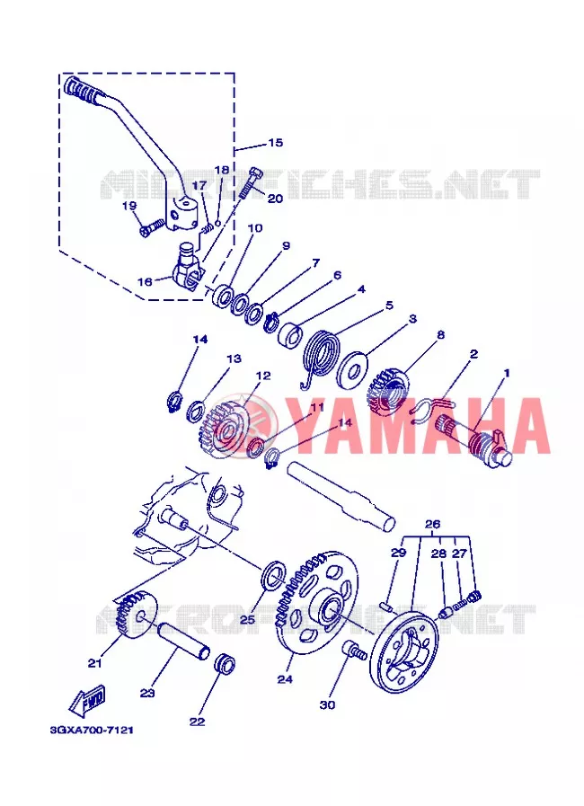 STARTMOTOR Yamaha MOTO 200 2013 AG  AG200FE