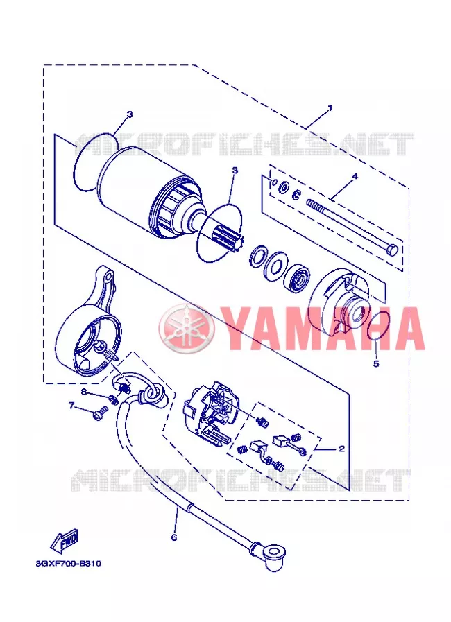 STARTMOTOR Yamaha MOTO 200 2013 AG  AG200FE