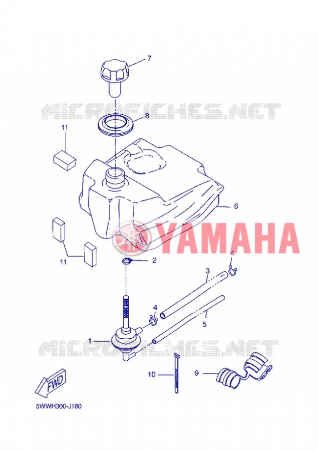 BENZINE TANK Yamaha SCOOTER 50 2013 BOOSTER  CW50